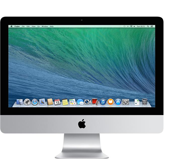 iMac 21,5 tuumaa, vuoden 2013 lopulla
