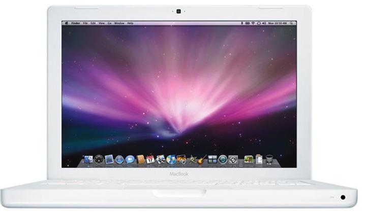 MacBook Core 2 Duo 13 polegadas, branco, início de 2009